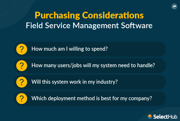 Field Service System Management Requirements Checklist