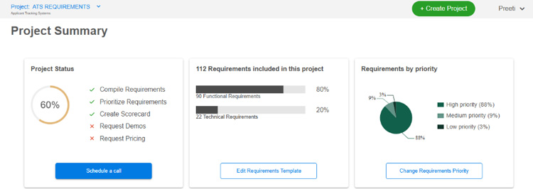 ATS Requirement Project in SelectHub Express App